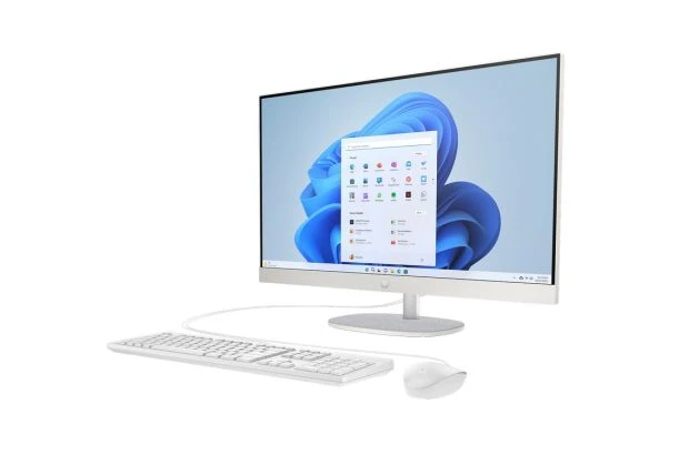 Komputer HP All-in-One 27-cr0010ne / B12CGEA / Intel i7 / 8GB / 512GB / Iris Xe / FHD / Dotyk / FreeDOS / Biały