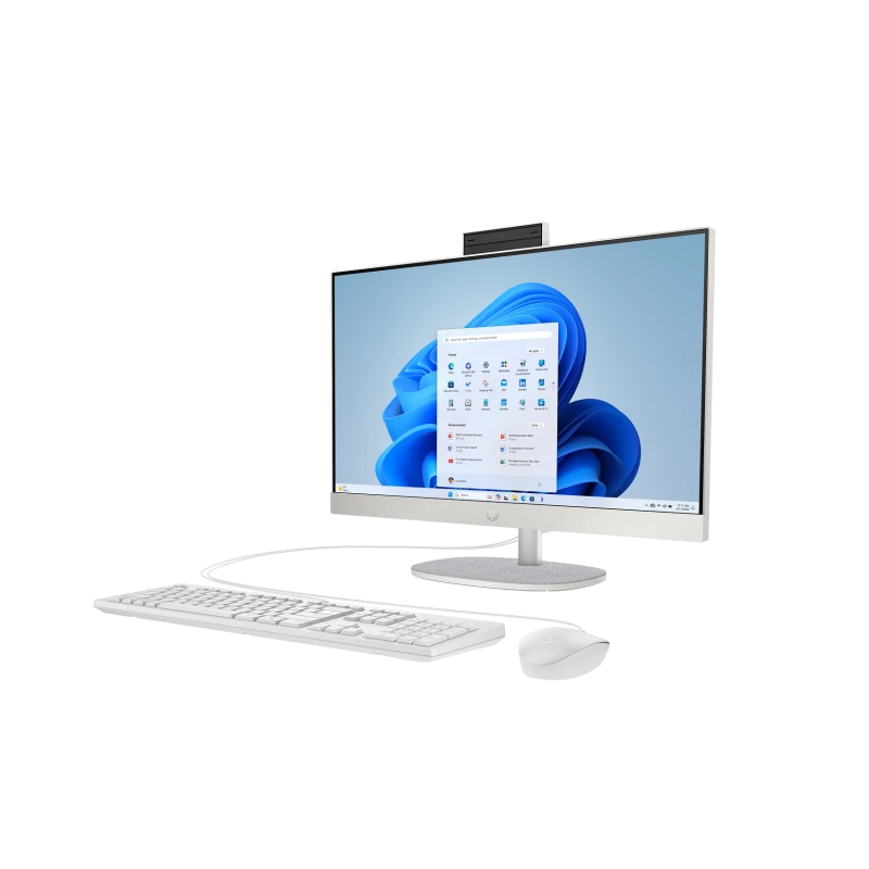 Komputer AiO HP Next Gen AI 24-ct2000ne / BZ6J1EA / Ryzen AI 5 / 16GB / 512GB / AMD Radeon / FHD / Win 11 / Biały