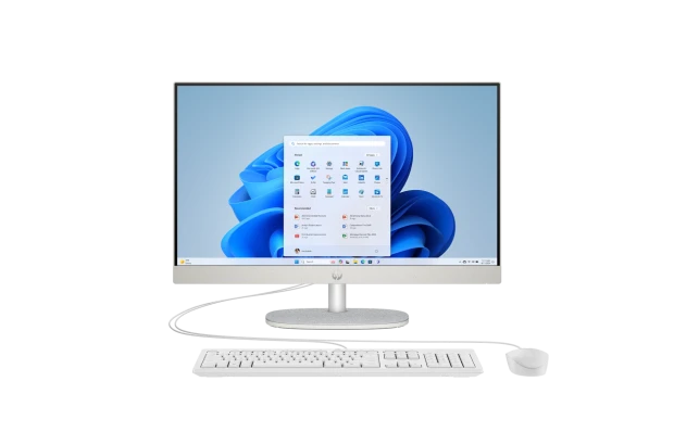 Komputer AiO HP Next Gen AI 24-ct2000ne / BZ6J1EA / Ryzen AI 5 / 16GB / 512GB / AMD Radeon / FHD / Win 11 / Biały