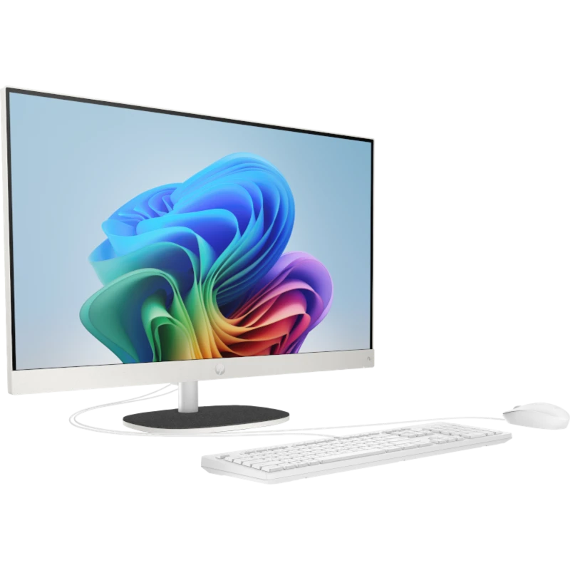 Komputer AiO HP Next Gen AI 24-ct2000ne / BZ6J1EA / Ryzen AI 5 / 16GB / 512GB / AMD Radeon / FHD / Win 11 / Biały