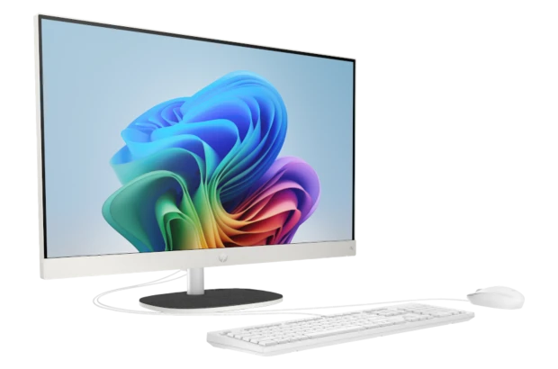 Komputer AiO HP Next Gen AI 24-ct2000ne / BZ6J1EA / Ryzen AI 5 / 16GB / 512GB / AMD Radeon / FHD / Win 11 / Biały