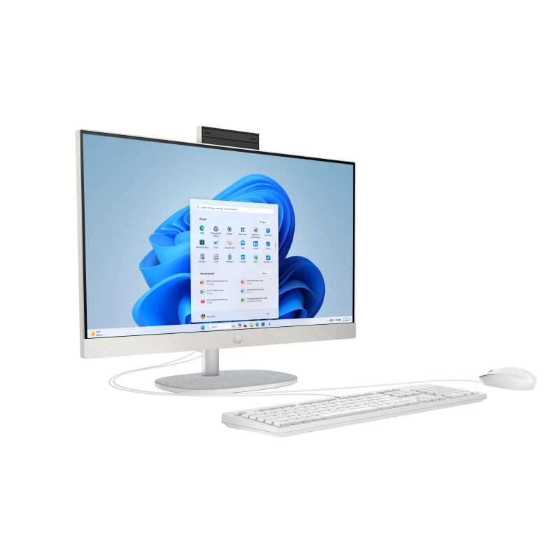 Komputer AiO HP Next Gen AI 24-ct2004nf / B88FSEA / Ryzen AI 5 / 16GB / 512GB / AMD Radeon / FHD / Win 11 / Biały