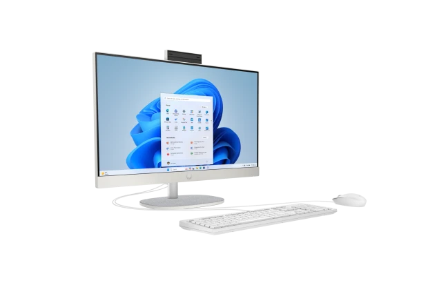 Komputer AiO HP Next Gen AI 24-ct2004nf / B88FSEA / Ryzen AI 5 / 16GB / 512GB / AMD Radeon / FHD / Win 11 / Biały