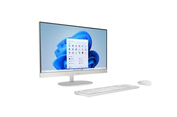 Komputer AiO HP 24-cr0073nf / B43R6EA / Intel i3-N / 8GB / 256GB / Intel UHD / FullHD / Win 11 / Biały
