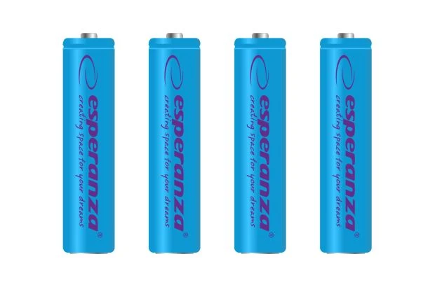Akumulatorki Esperanza NI-MH AAA 1000MAH 4szt Niebieskie (EZA102B)