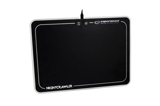 Podkładka pod mysz GAMINGOWA LED RGB Esperanza NIGHTCRAWLER (EGP104)