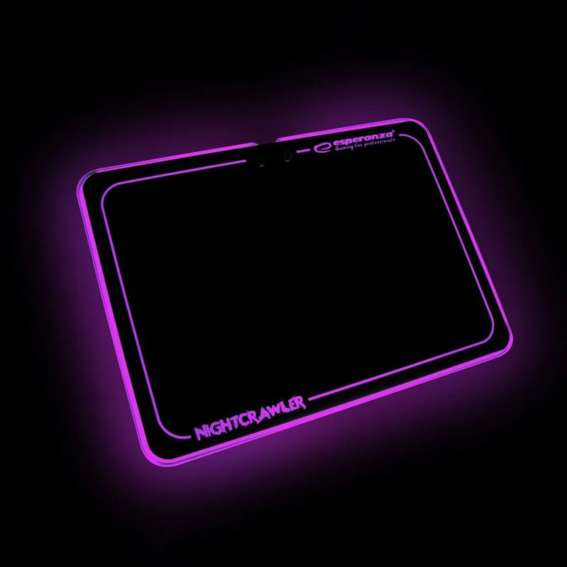 Podkładka pod mysz GAMINGOWA LED RGB Esperanza NIGHTCRAWLER (EGP104)
