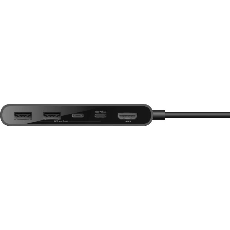 Stacja dokująca 5-portowy HUB USB-C Belkin 1xHDMI + 2xUSB-A 3.2 + 2xUSB-C 3.2 (AVC022HQBK)