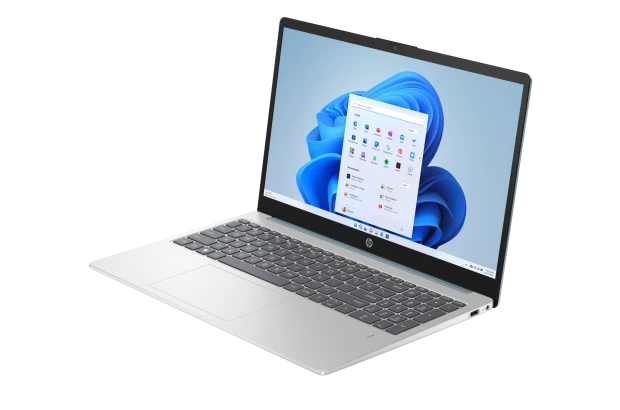 Laptop edukacyjny HP 15-fc0102ds / A49RFUA / AMD 7120U / 4GB / SSD 128GB / AMD Radeon / Dotyk / Win 11