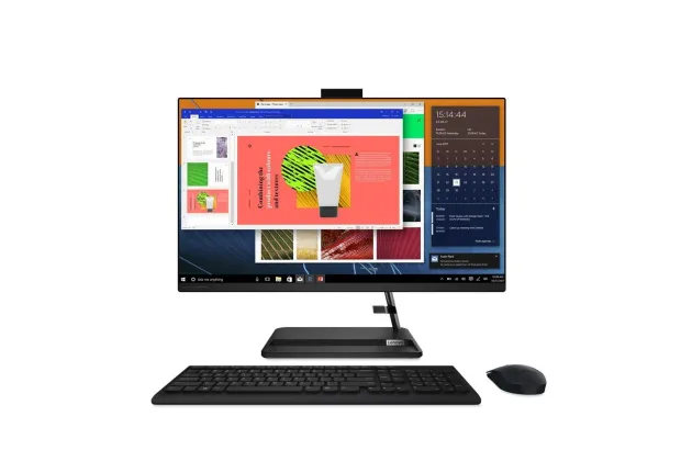 Komputer AiO Lenovo IdeaCentre 3 27ALC6 / F0FY00APNY / Ryzen 5 / 8GB / 256GB / AMD Radeon / FullHD / Win 11 / Czarny