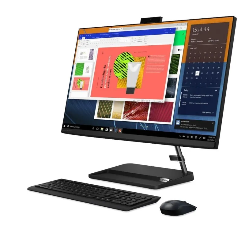 Komputer AiO Lenovo IdeaCentre 3 27ALC6 / F0FY00ARMB / Ryzen 5 / 8GB / 256GB / AMD Radeon / FullHD / Win 11 / Czarny