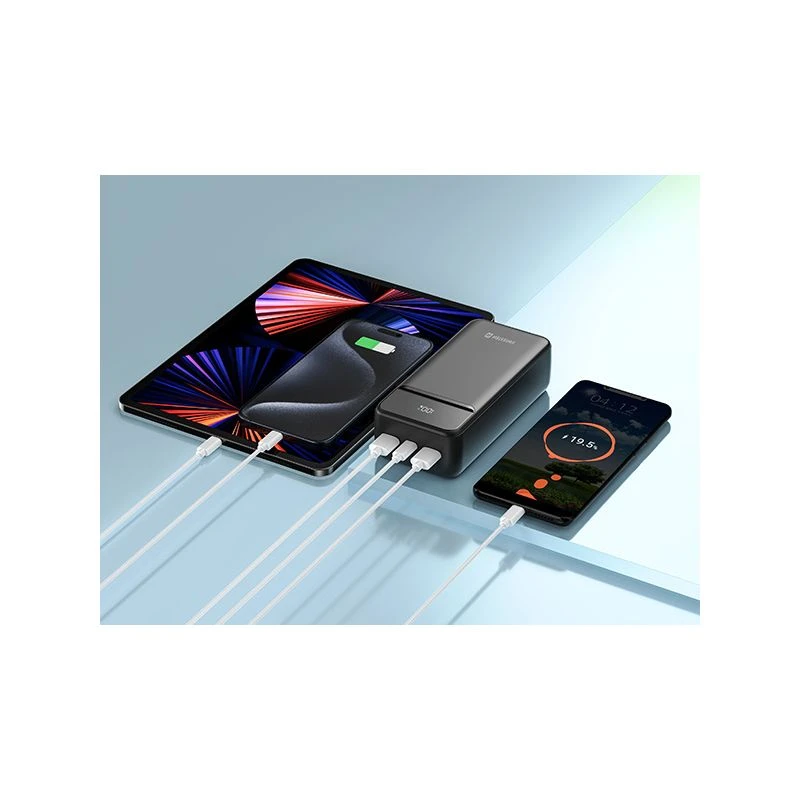 SWISSTEN Powerbank 30000 mAh 22,5W POWER LINE II Li-Pol 5/9/12V USB-C 2xUSB-A (220 139 48)