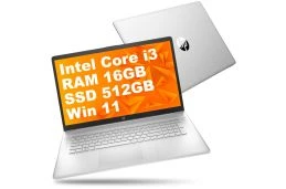 Laptop HP 17-cn0173st / 4C4B3UA / Intel i3-11 / 16GB / SSD 512GB / Intel UHD / FullHD / Win 11 / Srebrny