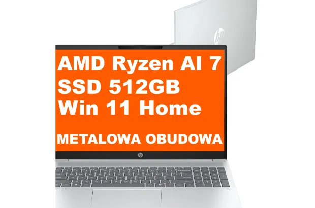 Laptop HP OmniBook 5 Next Gen AI 16-ag1070wm / B5PB3UA / Ryzen AI 7 / 16GB / 512GB / Radeon 860M / 2k / Win 11 / Szary