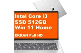HP Laptop 17-cn3083st / B5RH2UA / Intel i3 / 8GB / 512GB / Intel UHD / FullHD / Win 11 / Srebrny