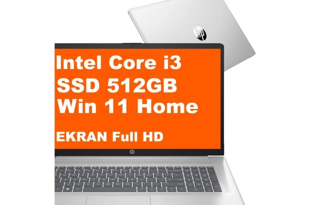HP Laptop 17-cn3083st / B5RH2UA / Intel i3 / 8GB / 512GB / Intel UHD / FullHD / Win 11 / Srebrny