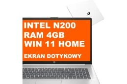 Laptop HP 17-cn3106ds / AD7J9UA / Intel N200 / 4GB / 128GB UFS / Intel UHD / HD+ / Dotyk / Win 11 / Biały