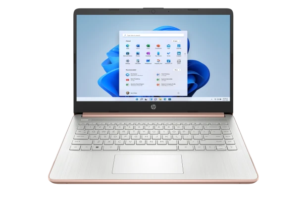 Laptop edukacyjny HP 14-dq3015dx / CD9Y9UA / Intel N4500 / 8GB / eMMC 64GB + SD 64GB / Intel UHD / Win 11 / Różowy