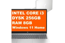 Laptop HP 15-fd0133wm / B4KT4UA / Intel i3 / 8GB / 256GB / Intel UHD / FullHD / Win 11 / Srebrny
