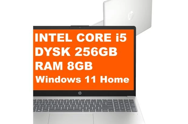 Laptop HP 15-fd0025st / 7X8S7UA / Intel i5 / 8GB / 256GB / Intel Iris Xe / FullHD / Win 11 / Srebrny