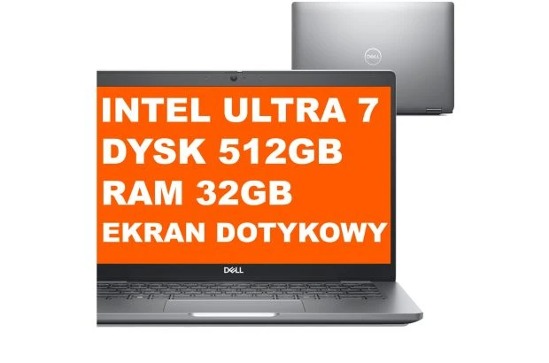 Laptop Dell Latitude 5350 2w1 / LAT0187429-R0026329-SA / Ultra 7 / 32GB / 512GB / Intel Graphics / FHD / W11 Pro / Dotyk / Szary