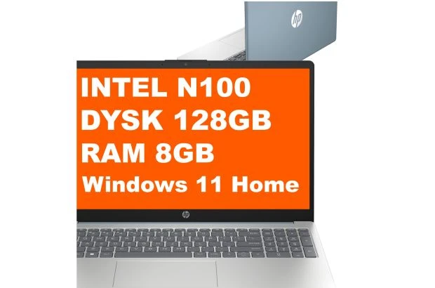 HP Laptop 15-fd0107ds / AA2K0UA / Intel N / 8GB / 128GB UFS / Intel UHD / HD / Win 11 / Niebieski