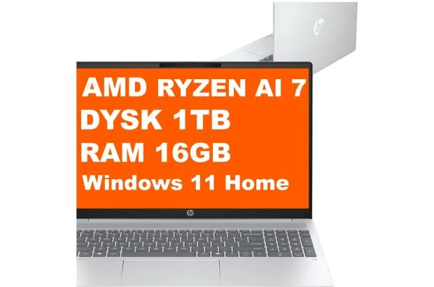 Laptop HP OmniBook 5 Next Gen AI 16-ag1070wm / B5PB3UA / Ryzen AI 7 / 16GB / 1TB / Radeon 860M / 2k / Win 11 / Szary