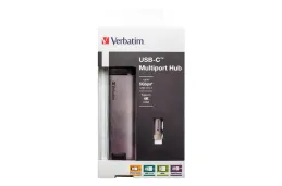 Stacja dokująca Verbatim USB 3.1 49141 szara USB-C, USB-C USB-A HDMI RJ-45