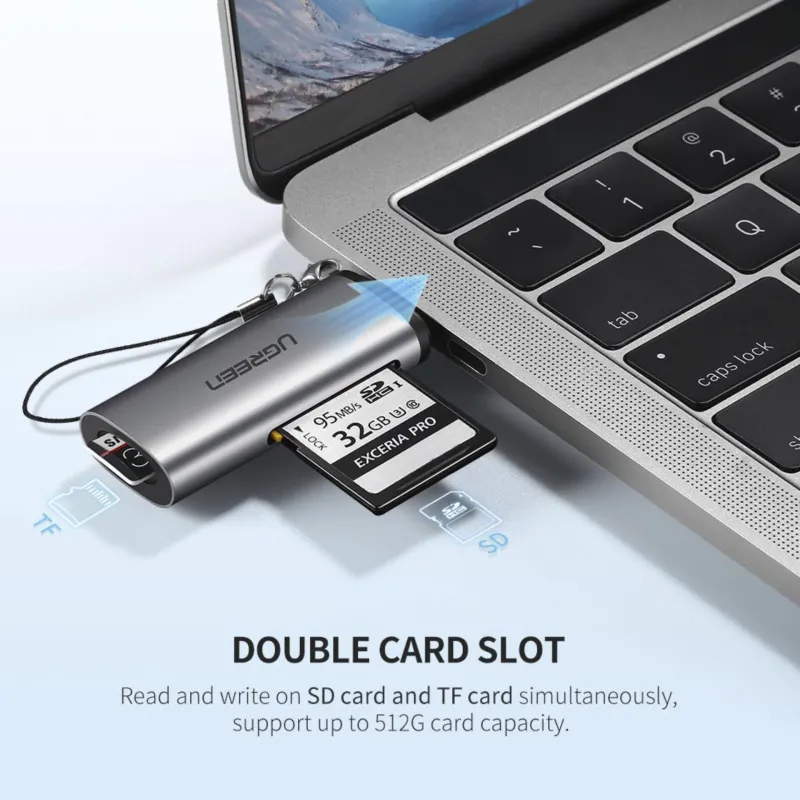 Czytnik kart TF/SD UGREEN USB-C Card Reader