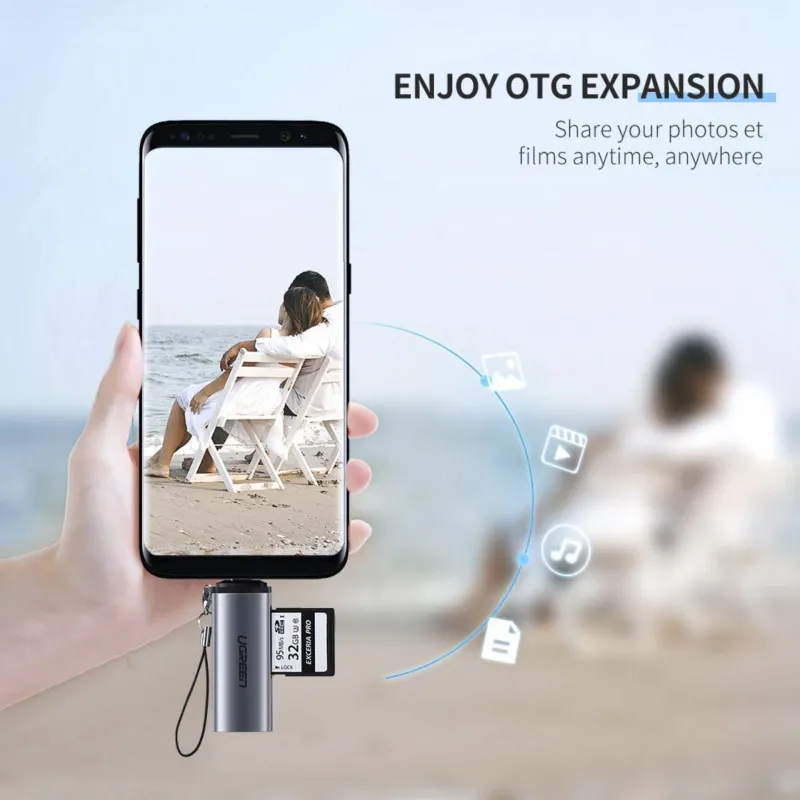 Czytnik kart TF/SD UGREEN USB-C Card Reader