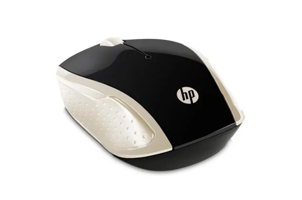Mysz bezprzewodowa optyczna HP 200 2HU83AA 1000 DPI Złota