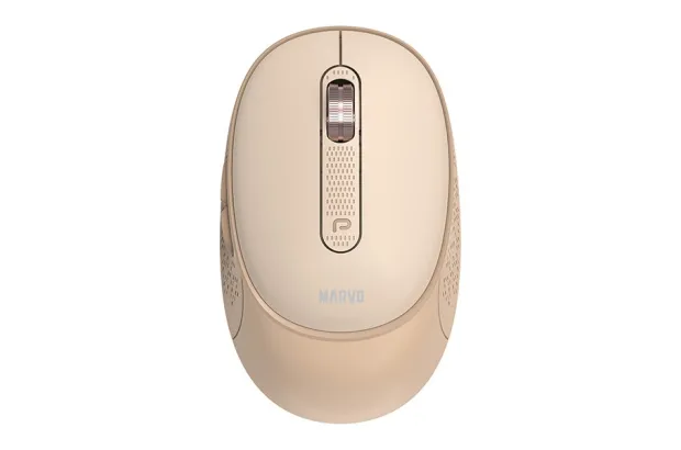 Mysz bezprzedowa Marvo WM111 różowa 1600DPI cichy klik Bluetooth/2,4GHz