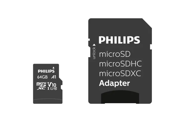 Karta Philips MicroSDXC Card 64GB Class 10 UHS-I U1 z adapterem