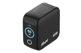 Ładowarka GaN Verbatim z wyświetlaczem 2xUSB-C 1xUSB-A 65W wtyczki EU UK US
