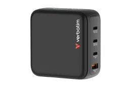 Ładowarka GaN Verbatim z wyświetlaczem 3xUSB-C 1xUSB-A...