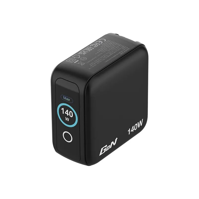 Ładowarka GaN Verbatim z wyświetlaczem 3xUSB-C 1xUSB-A 140W wtyczki EU UK US