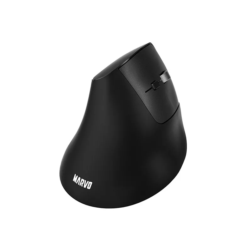Mysz Pionowa Bezprzewodowa BT+2,4GHz Marvo HIPO 1600DPI sensor optyczny czarna