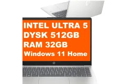 Laptop HP 14T-ep100 / B86VFU8 / Ultra 5 / 32GB / 512GB / Intel Arc / FullHD / Win 11 / Srebrny