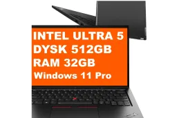 Laptop Lenovo ThinkPad L13 2w1 G5 / 21LNX50100 / Ultra 5 / 32GB / 512GB / Intel Graphics / WUXGA / Win 11 Pro / Czarny