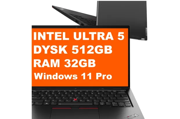 Laptop Lenovo ThinkPad L13 2w1 G5 / 21LNX50100 / Ultra 5 / 32GB / 512GB / Intel Graphics / WUXGA / Win 11 Pro / Czarny