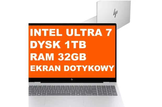 HP OmniBook 7 Laptop AI 16-ay0075cl / B94P0UA / Intel Ultra 7 / 32GB / 1TB / OLED / Dotyk / Win 11 / Srebrny