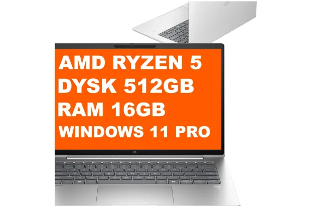 Laptop Biznesowy HP ProBook 4 G1ah 14" / BY2K7AT / Ryzen 5 / 16GB / 512GB / Radeon / WUXGA / Win 11 Pro / Srebrny