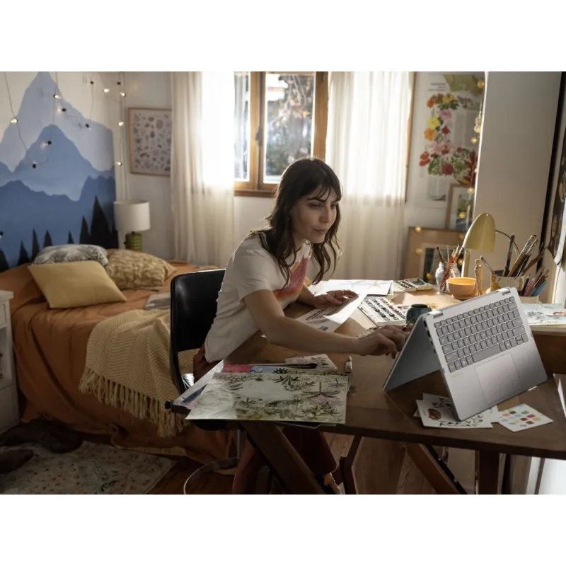 Laptop HP OmniBook 5 Flip 2w1 14-fp0015na / C1LM2EA / Intel i5 / 8GB / 512GB / Iris Xe / 2k / Dotyk / Win 11 / Srebrny