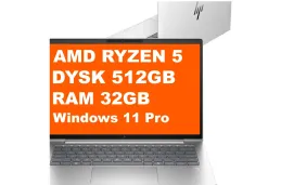 Laptop Biznesowy HP EliteBook 645 G11 / BF5Z7EC / Ryzen 5 / 32GB / 512GB / AMD Radeon / WUXGA / WWAN / Win 11 Pro / Srebrny