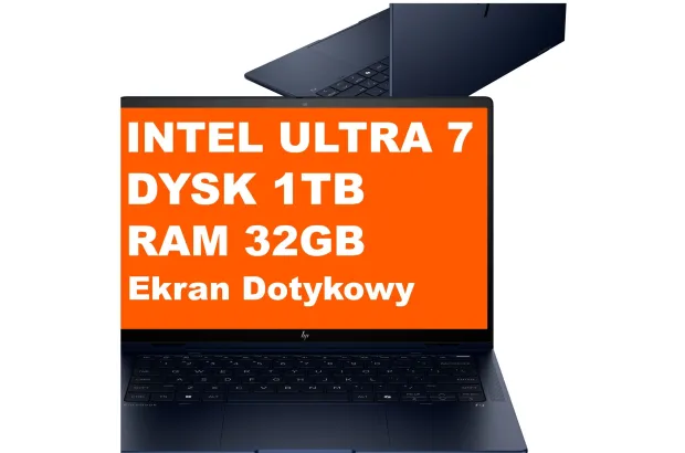 Laptop Biznesowy HP EliteBook X Flip G1i 14 / B9ZX9ET / Ultra 7 / 32GB / 1TB / Arc /WWAN / 2.5k / Win 11 Pro / Niebieski