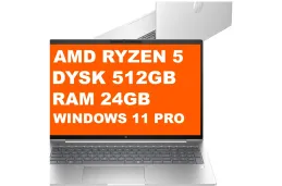 Laptop Biznesowy HP ProBook 4 G1ah 16" / C67K2EA / Ryzen 5 / 24GB / 512GB / AMD Radeon / WUXGA / Win 11 Pro / Srebrny
