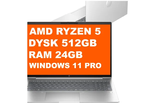 Laptop Biznesowy HP ProBook 4 G1ah 16" / C67K2EA / Ryzen 5 / 24GB / 512GB / AMD Radeon / WUXGA / Win 11 Pro / Srebrny