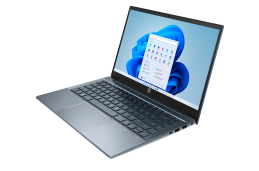 Laptop HP Pavilion 14-ec0001ur / 5D5B9EAR / AMD Ryzen 7 / 16GB / 1TB SSD / AMD Radeon / FullHD / Win 11 / Niebieski
