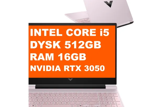 Gamingowy Laptop Victus HP 15-fa2043nw / C1LW6EA / Intel Core i5 / 16GB / SSD 1TB / RTX 3050 / FullHD / 144Hz / Win 11