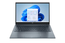 Laptop HP Pavilion 14-ec0001ur / 5D5B9EAR / AMD Ryzen 7 / 16GB / 1TB SSD / AMD Radeon / FullHD / Win 11 Pro / Niebieski